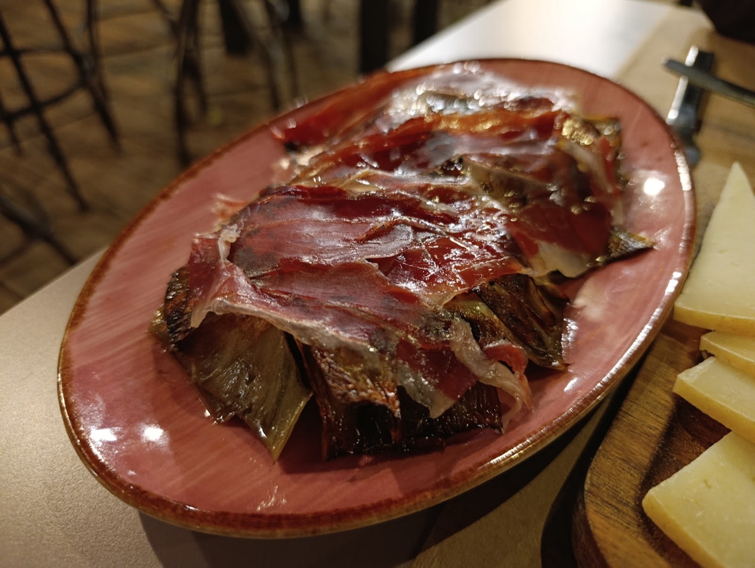 Plato de jamón ibérico
